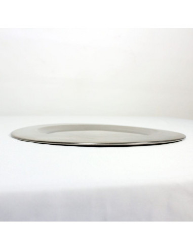 Bajoplato Inoxidable Liso visto de perfil