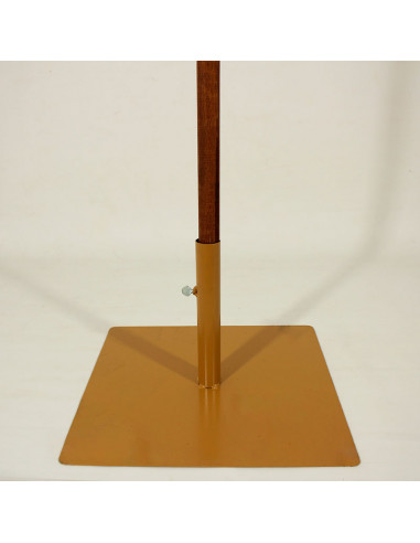 Sombrilla Balinesa en tela y madera con base