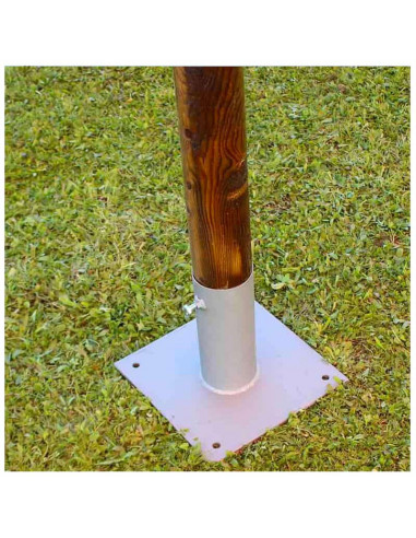 Pérgola Modular de Madera y Tela Portátil