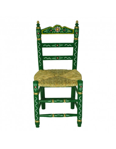 Cadeira sevilhana de madeira feita à mão
 Conjunto de cores de Sevilha-maio verde