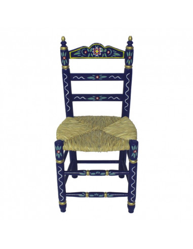 Cadeira sevilhana de madeira feita à mão
 Conjunto de cores de Sevilha-Azul Cobalto