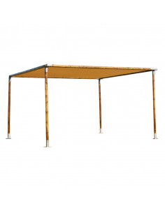 Pérgola Modular de Madera y Tela Portátil 2