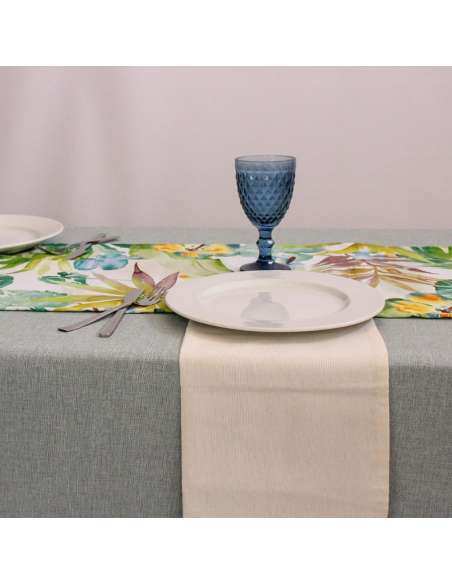 Toalha de mesa retangular de fio rústico ocasional