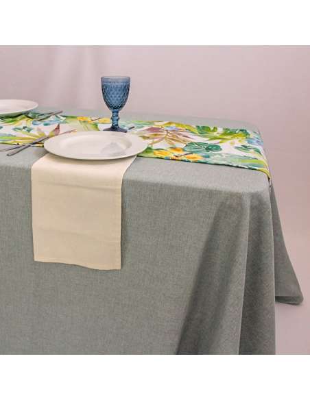 Toalha de mesa retangular de fio rústico ocasional