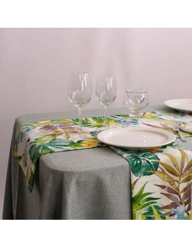 Toalha de mesa retangular de fio rústico ocasional