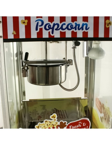 Máquina de Palomitas con Carrito Negra