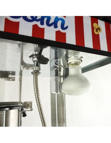 Máquina de Palomitas con Carrito Negra