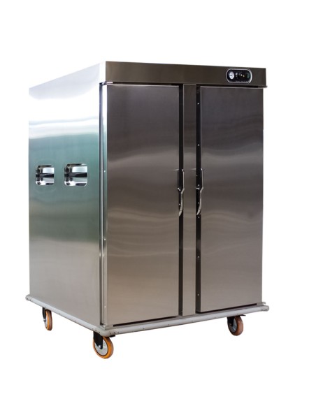 Armário aquecedor de pratos portas duplas