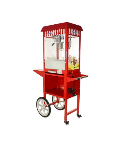 Máquina de pipoca com carrinho