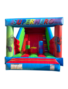 Castelo Insuflável Toboga 7x5 Super-heróis