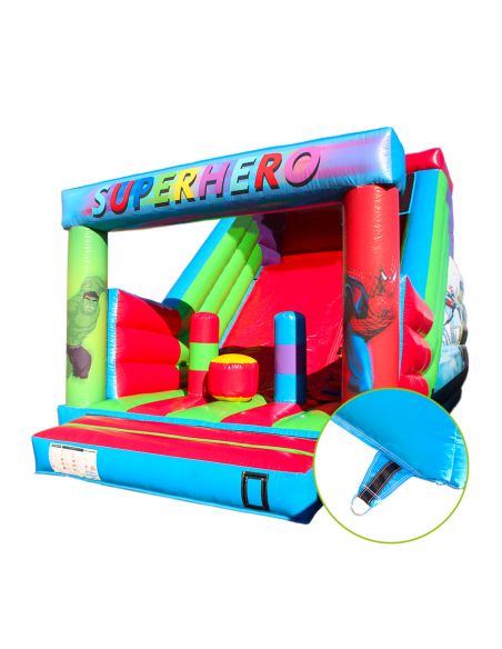 Castelo Insuflável Toboga 7x5 Super-heróis