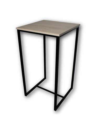 Mesa Alta Troya com 2 Bancos cor Preto