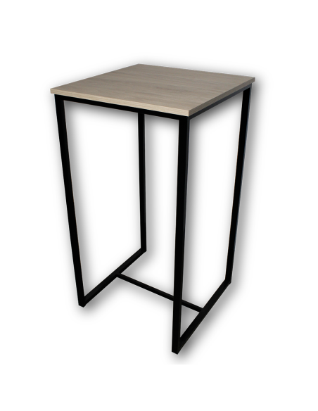 Mesa Alta Troya com 2 Bancos cor Preto