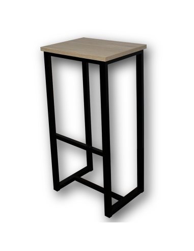 Mesa Alta Troya com 2 Bancos cor Preto