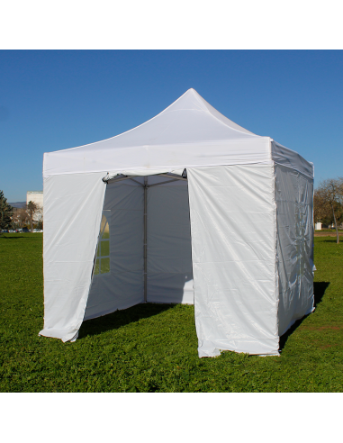 Carpa Plegable 3x3 Premium montada con laterales