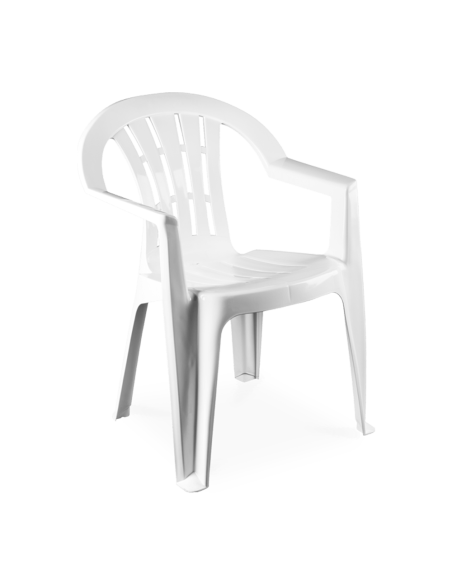 Silla con brazos rayas portada blanca