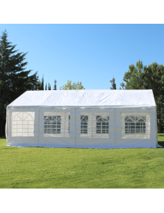 Carpa 4x8 económica vista lateral y frontal 2