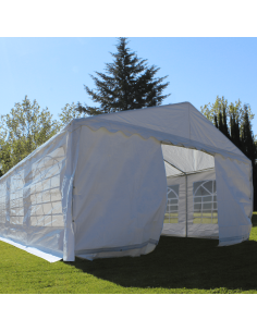 Carpa 5x10 económica vista frontal lateral