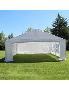 Carpa 6x8 económica vista frontal y lateral 2