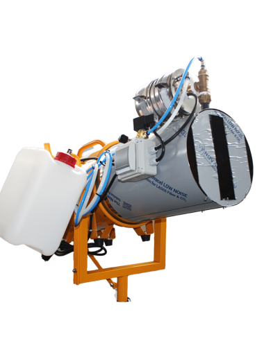 Cañón de nieve parte delantera