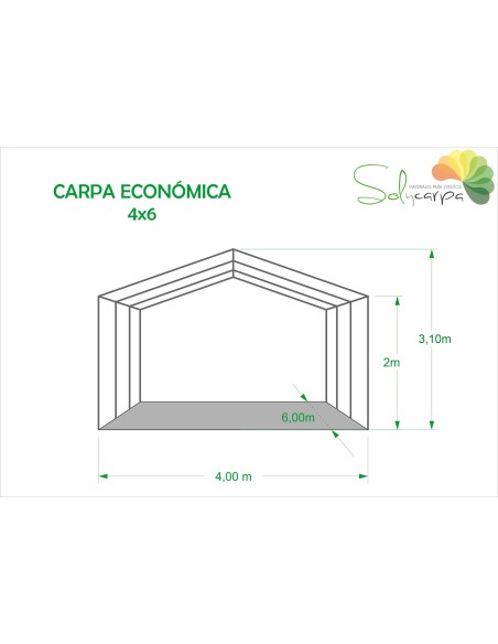 Tenda econômica 4x6