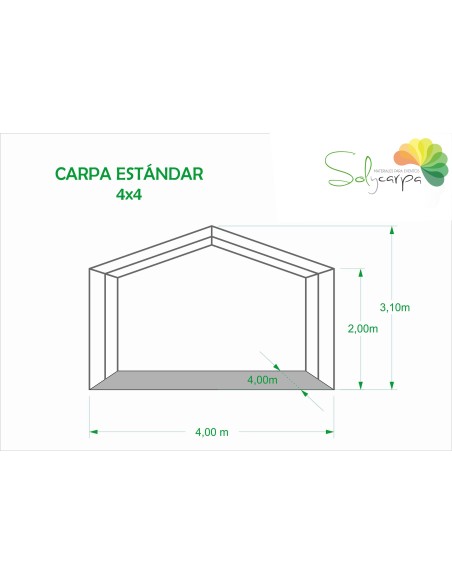 Tenda para Festas 4x4 PVC