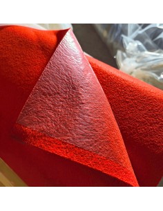 moqueta plastificada roja