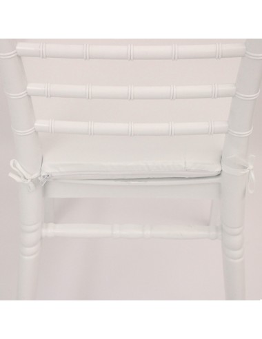 Cadeira de Palillería Branca Basic com Almofada