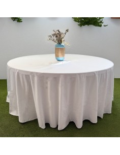 Toalha de Mesa Redonda de Cetim