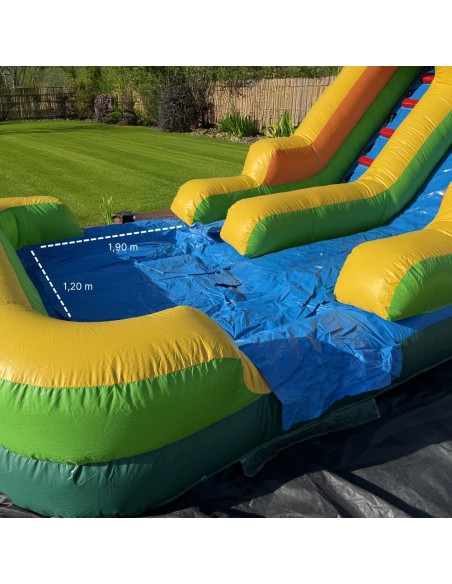 Tobogán Acuático Hinchable Tropical piscina