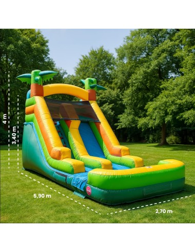 Tobogán Acuático Hinchable Tropical medidas