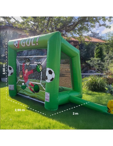 Portería hinchable Tiro a Puerta medidas