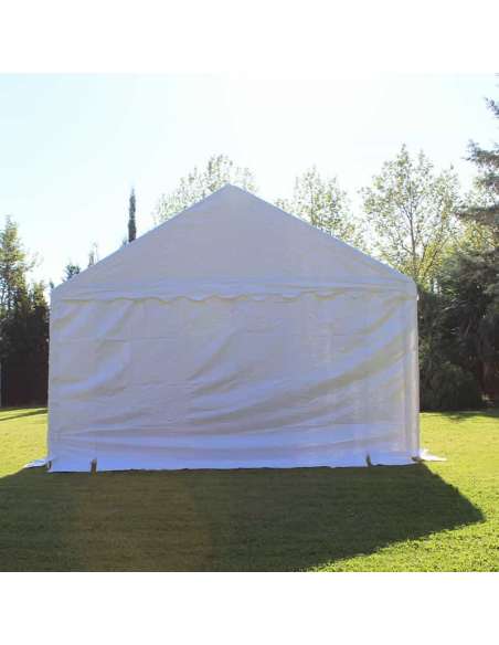 Carpa para fiestas 4x4 vista trasera