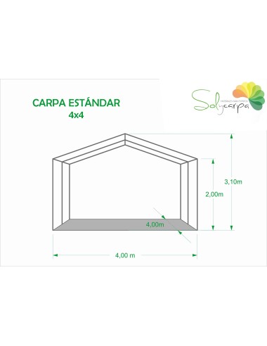 Tenda para Festas 4x4 PVC de Ocasião
