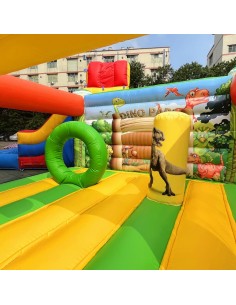 Castillo hinchable dinosaurios 4 x 3,5 m 2