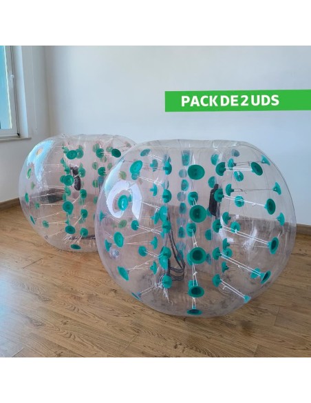 Bola de choque inflável Verde