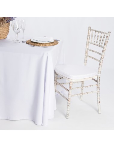 Mantel Rectangular Tela Strech blanco