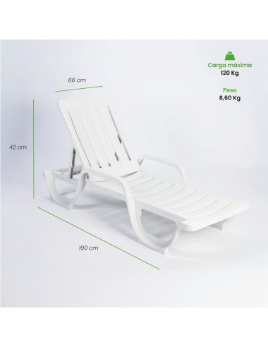 Tumbona reclinable modelo Malibú