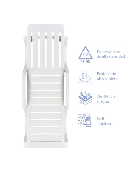 Tumbona reclinable modelo Malibú