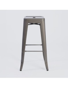 Taburete Tolix Plata 2