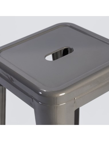 Taburete Tolix Plata