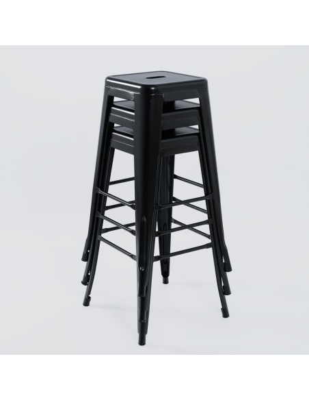 Taburete Tolix Negro