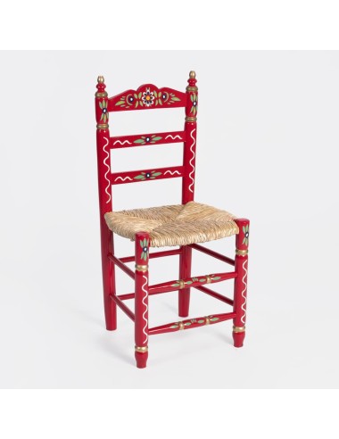 Pack de Mesa e quatro Cadeiras Sevilhanas vermelho