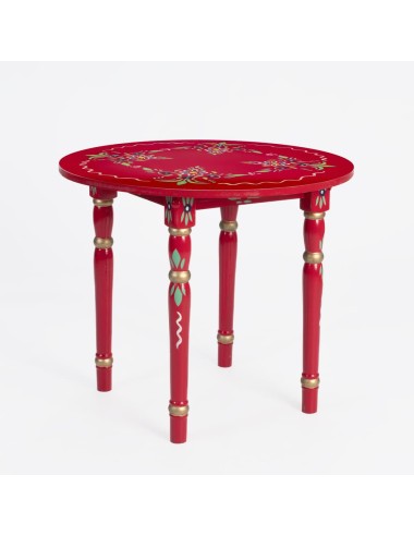 Pack de Mesa e quatro Cadeiras Sevilhanas vermelho