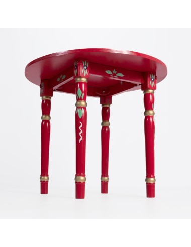 Pack de Mesa e quatro Cadeiras Sevilhanas vermelho