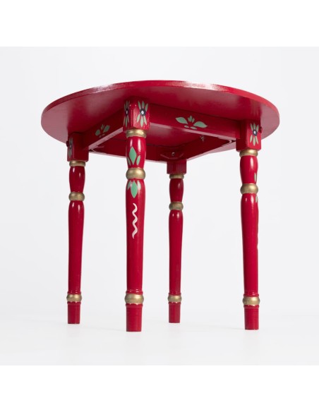 Pack de Mesa e quatro Cadeiras Sevilhanas vermelho