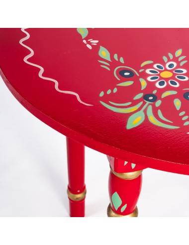 Pack de Mesa y cuatro Sillas Sevillanas Rojo