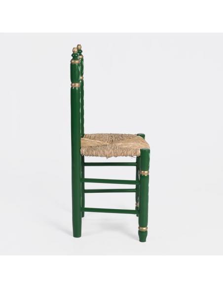 Pack de Mesa y Cuatro Sillas Sevillanas verde