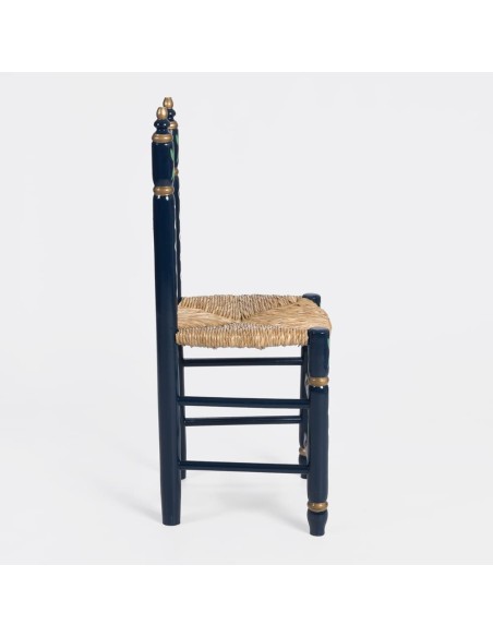 Pack de Mesa y cuatro Sillas Sevillanas azul