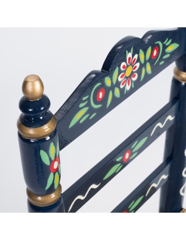 Pack de Mesa y cuatro Sillas Sevillanas azul